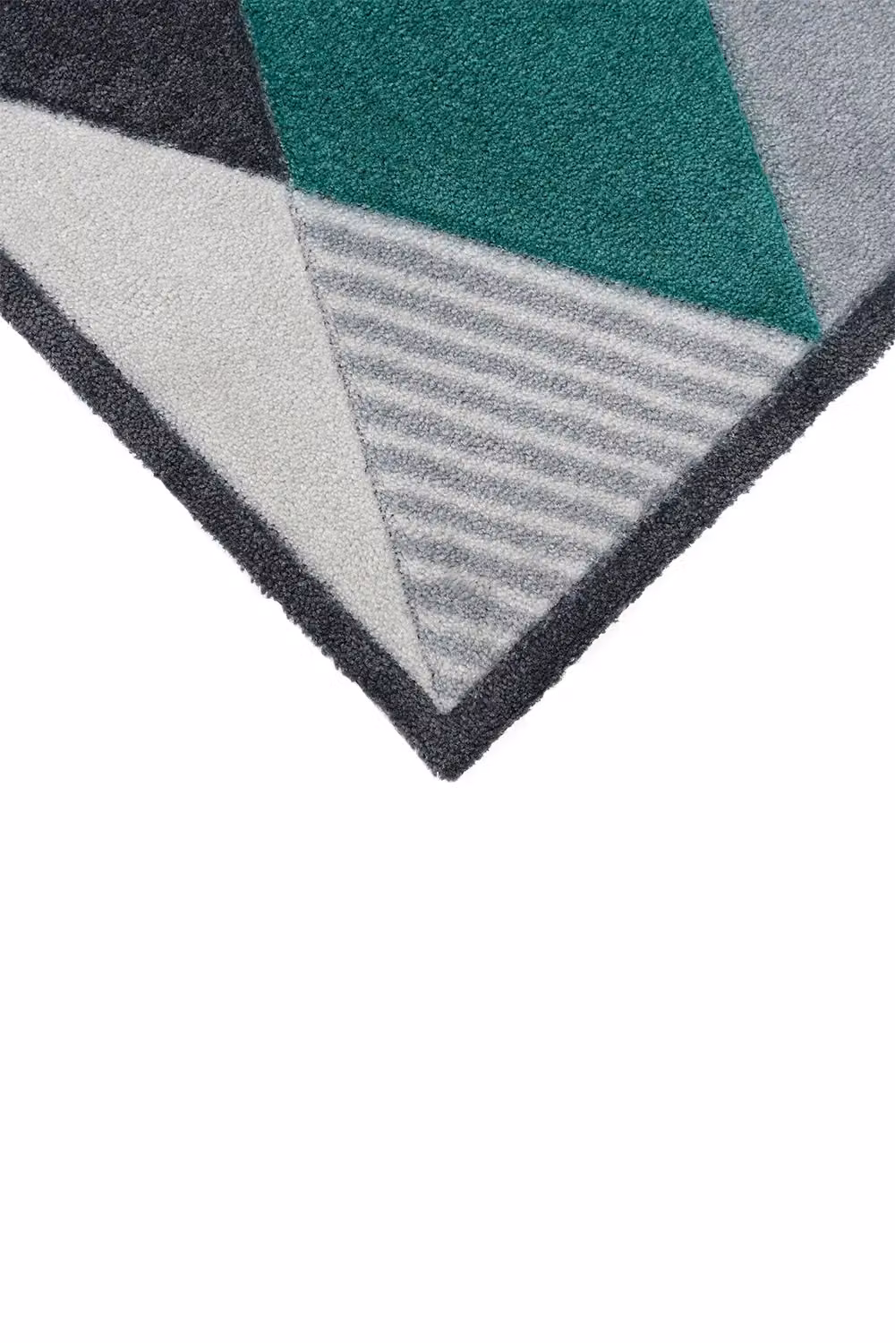 JVL SOLEMATE Hand Carved Gem Doormat, Grey and Multicolour, W: 57 cm, D: 100 cm, H: 1 cm – 9