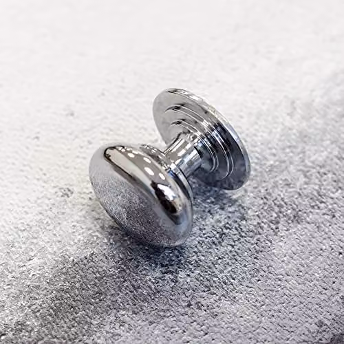 42mm Polished Chrome Round Knob for Furniture and Cabinets – 3