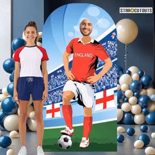 Star Cutouts SC1164 England World Cup 2026 Stand-In Cardboard Cutout, Multicolour, Height: 190 cm – 2