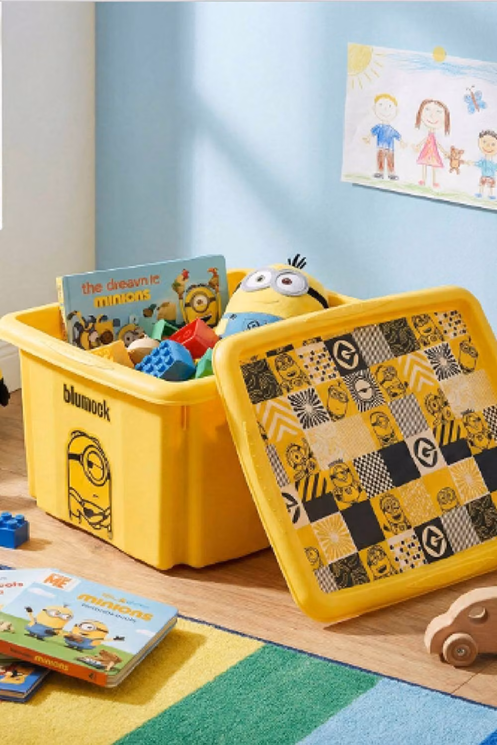 Keeeper Minions Yellow Stackable Turning Storage Box Set, 15L and 24L – 2