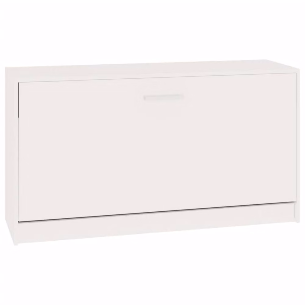 Berkfield Home High Gloss White Shoe Bench W/D/H: 80 x 24 x 45 cm – 2