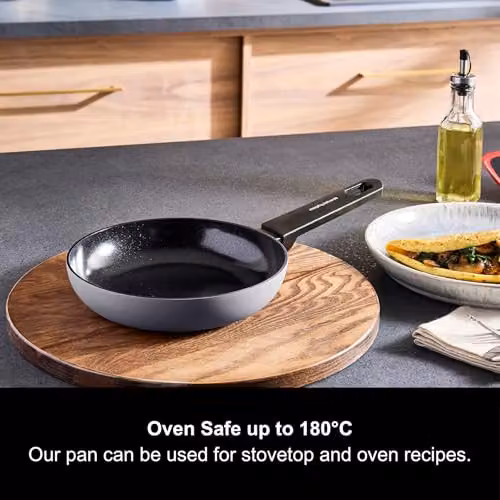 Morphy Richards Grey Aluminium Frying Pan with Ceramic Coating, 20cm – 5