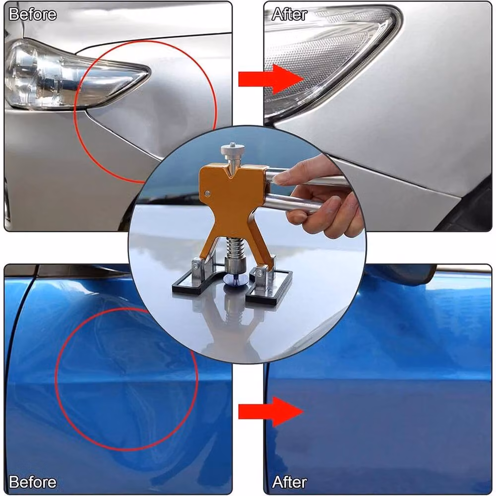 SPETLEK Car Dent Repair Kit Paintless Dent Puller Lifter in Yellow – 4