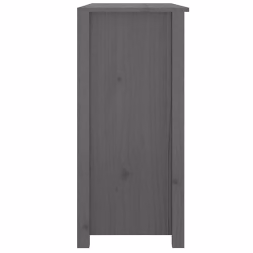 vidaXL Grey Solid Wood Pine Sideboard, W/D/H: 100 x 35 x 74 cm – 4