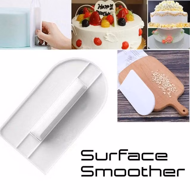 Xample White Plastic Cake Decorating Spatula for Icing, Fondant and Pastry – 1