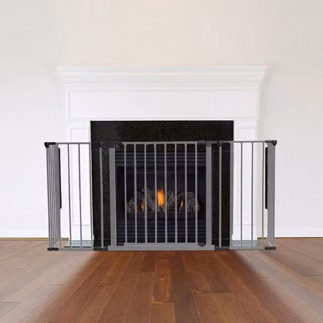 Safetots Multi Panel Fire Surround in Grey, W: 105 cm, D: 49 cm, H: 70 cm