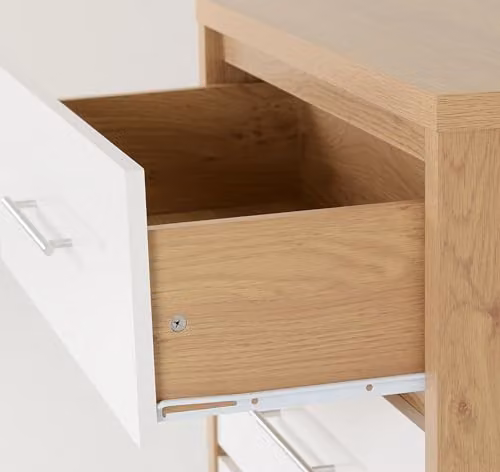 Seconique White Gloss 3 Drawer Chest of Drawers – 3