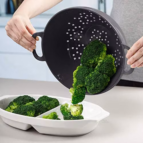 Zeal Melamine Colander with Handles, Grey, 24cm – 2