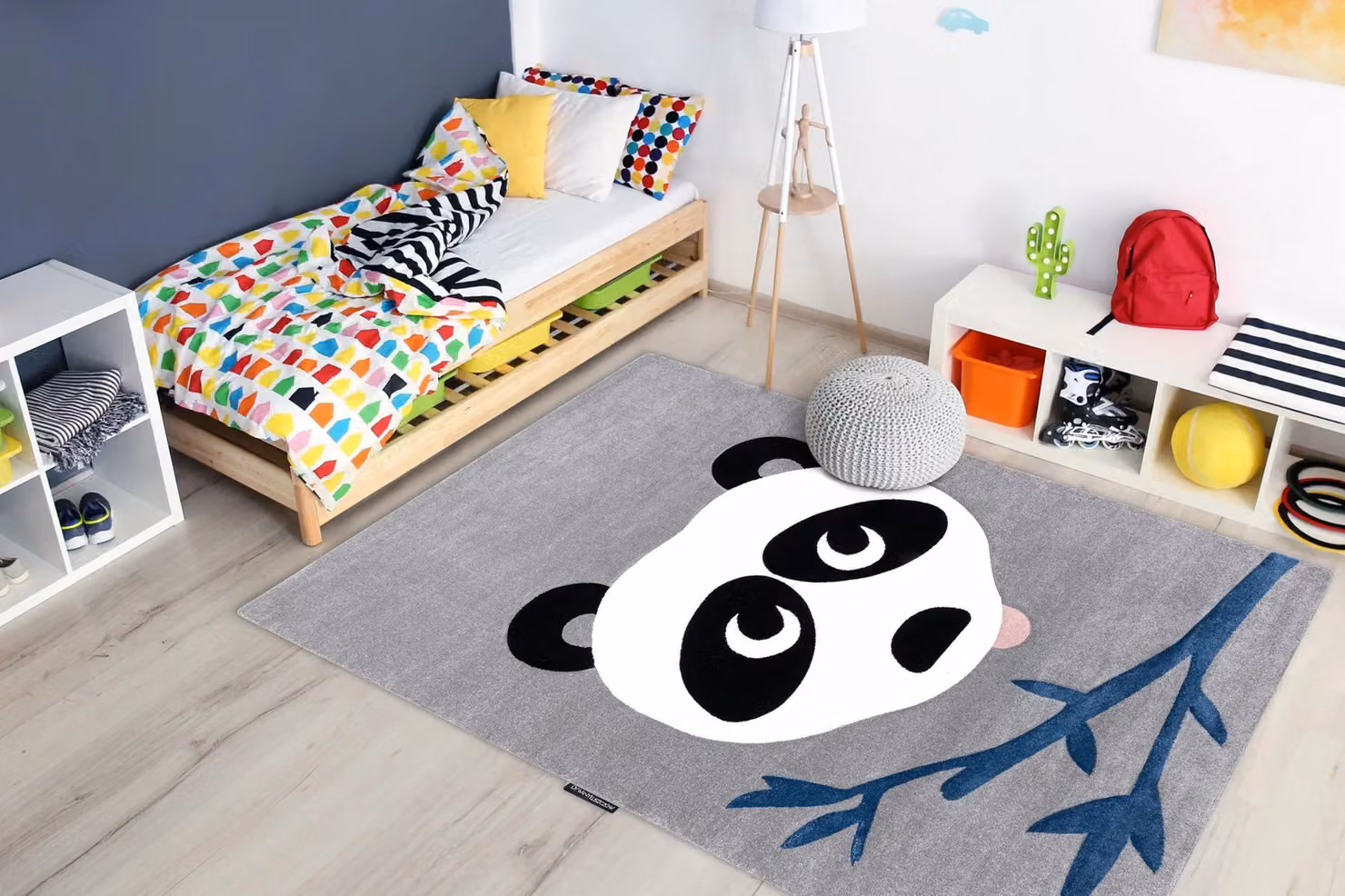 RugsX Petit Grey Animal Modern Rectangular Rug, W: 140 cm, D: 190 cm – 4