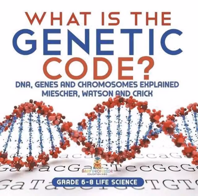 Baby Professor What is the Genetic Code? DNA, Genes & Chromosomes Explained in White and Multicolour