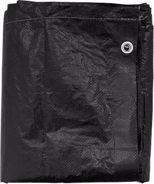 Berkfield Home L-Shaped Garden Furniture Cover with 16 Eyelets, Black, W: 260 cm, D: 210 cm, H: 80 cm