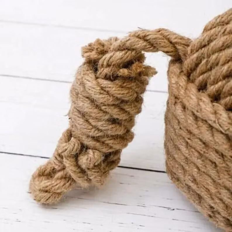 Marco Paul Heavy Duty Jute Rope Ball Door Stop, Beige, Diameter: 15 cm – 2