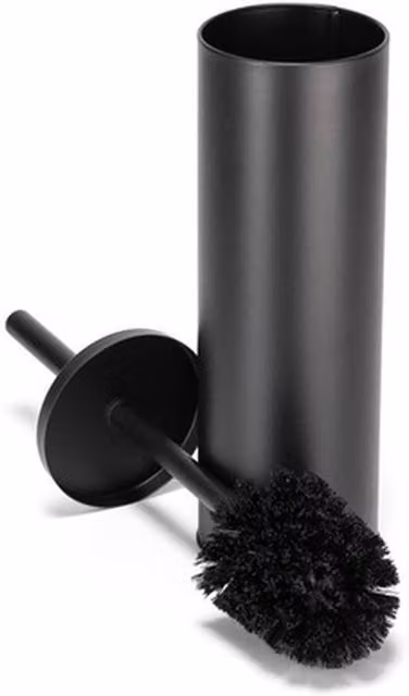 NESTLUNE Black Modern Freestanding Toilet Brush and Holder Set – 1