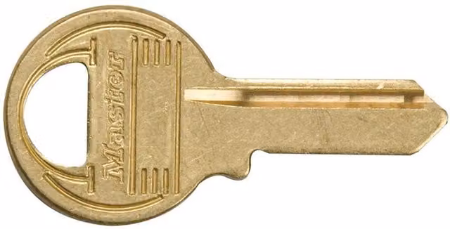 Master Lock Key Blanks in Gold and Multicolour