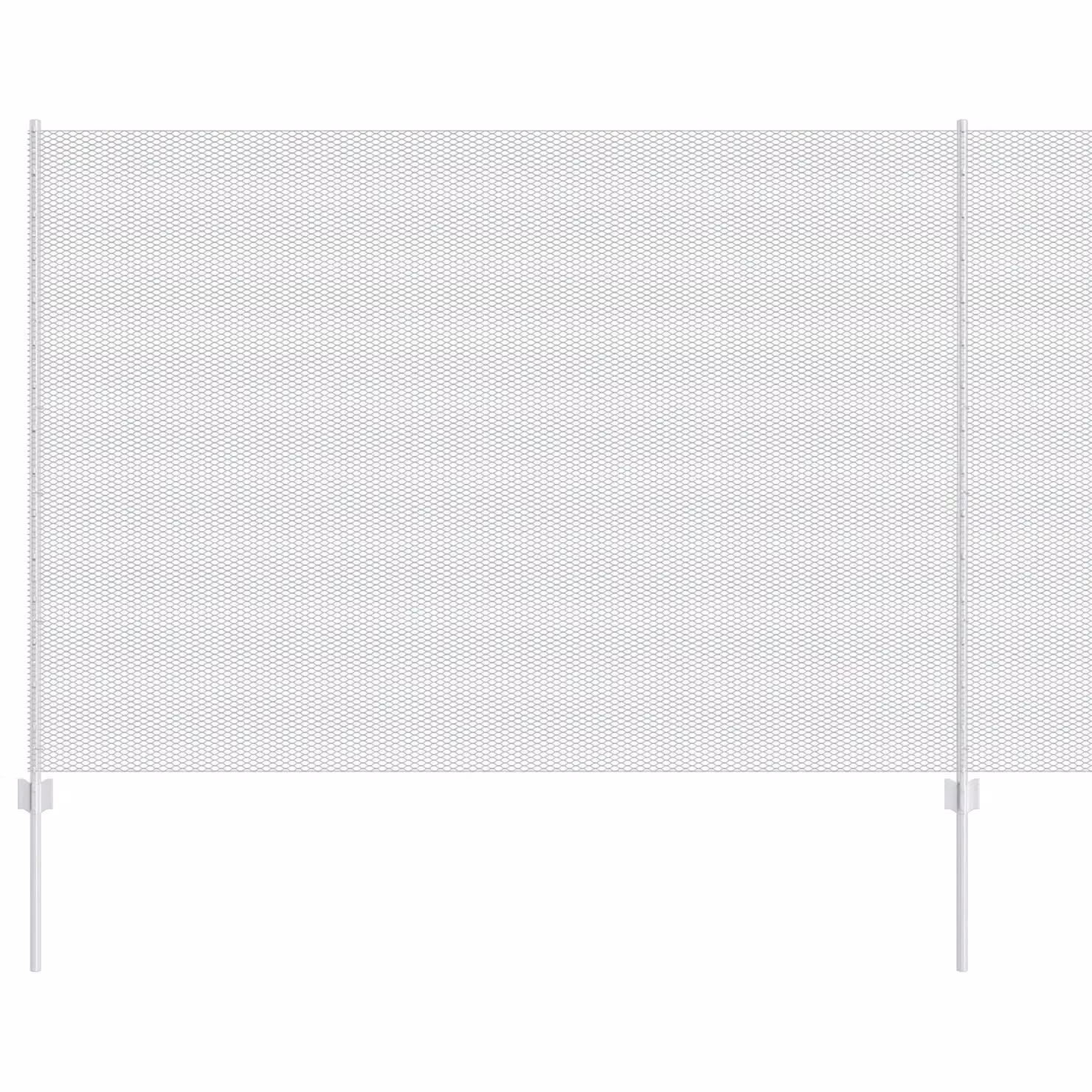 Berkfield Home 10-Piece Galvanised Steel U-Channel Fence Posts in Silver, Height: 160 cm – 2