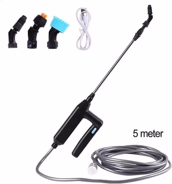 SPETLEK Electric Plant Sprayer Watering Wand with Rechargeable Battery, Black