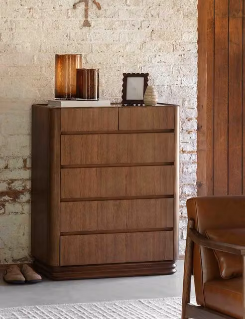 Gallery Direct Dempsey 6 Drawer Chest in Brown