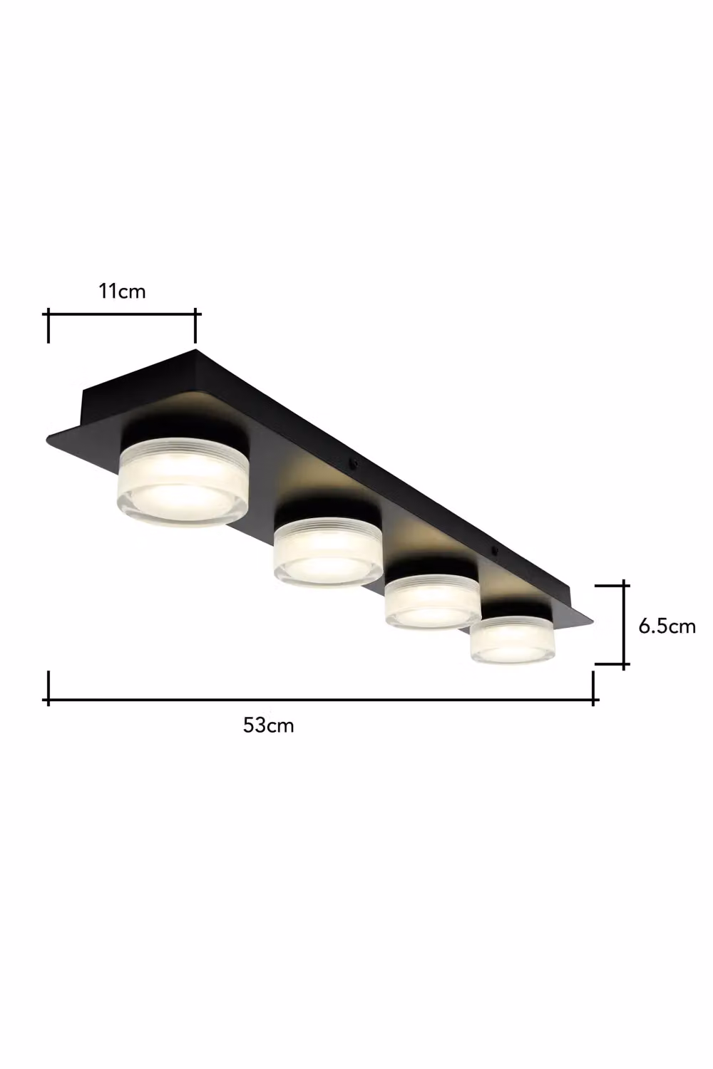 BHS Lighting Brooke Bar LED Ceiling Spotlight in Black – 3