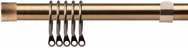 New Edge Blinds Fenton Extendable Metal Curtain Pole Set in Bronze, 170 cm - 300 cm – 1