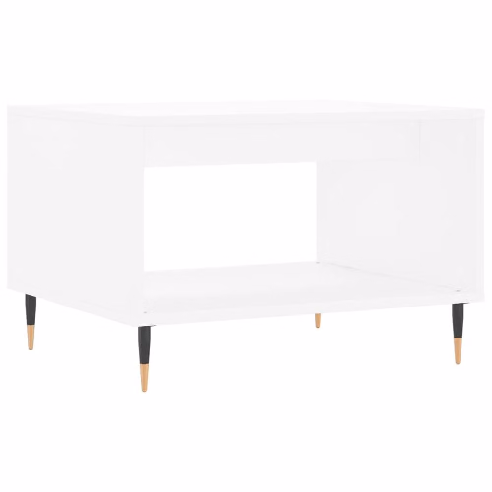 Berkfield Home Decorative Coffee Table in White, W/D/H: 60 x 50 x 40 cm – 2
