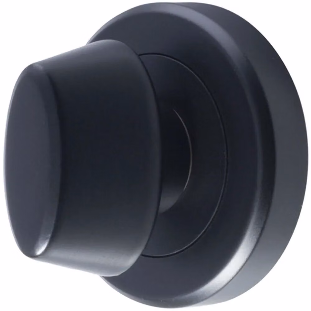 Loops Thumbturn Lock and Release Handle with Bevelled Edge and Concealed Fix in Matt Black – 3