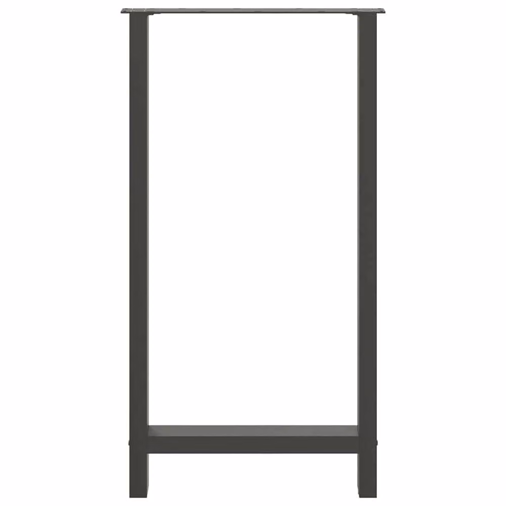 Berkfield Home Modern Steel Coffee Table Legs in Anthracite Black, 2 pieces, W: 60 cm, H: 110-111 cm – 3