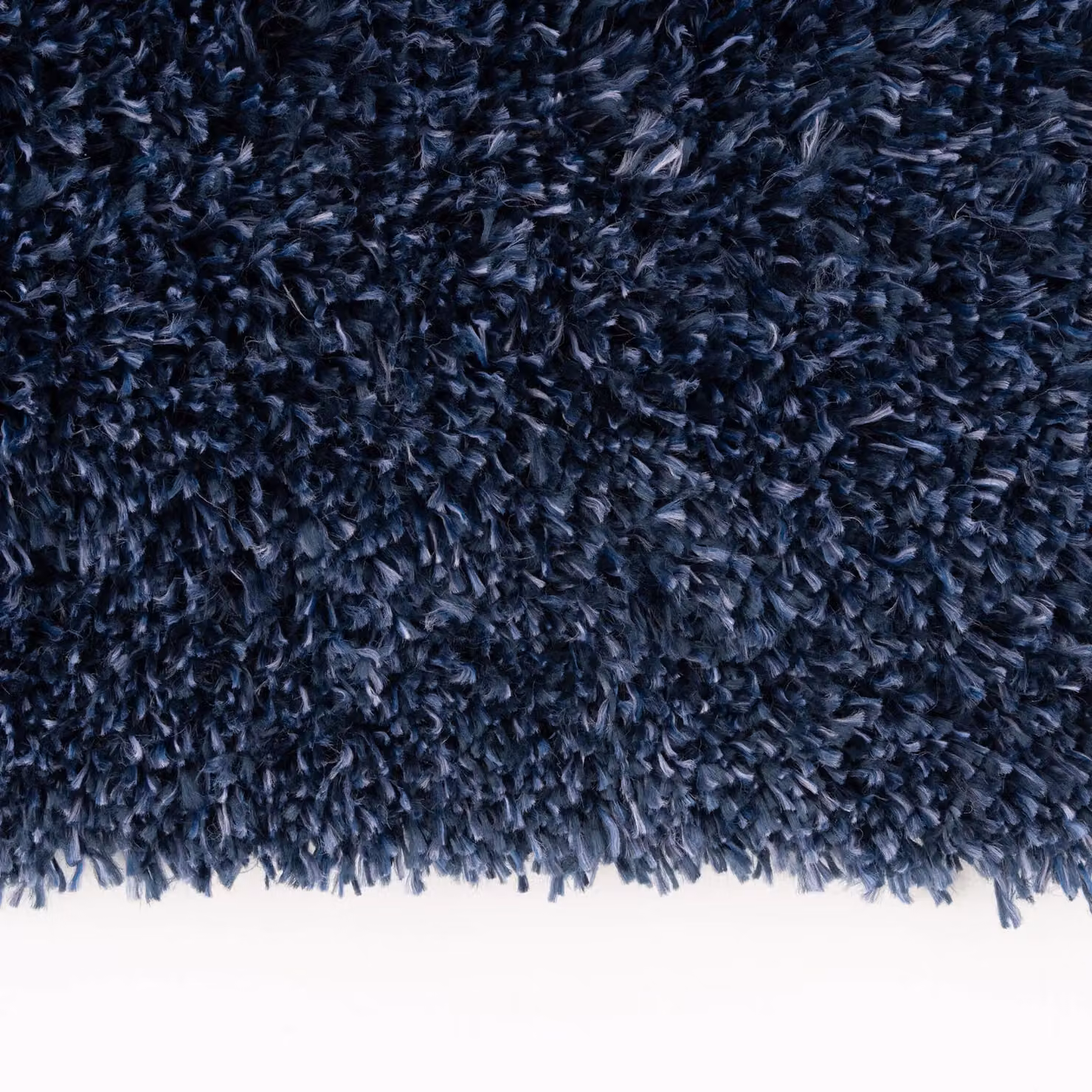 Kukoon Extra Large Fluffy Shaggy Area Rug in Navy Blue, W: 240 cm, D: 330 cm – 3