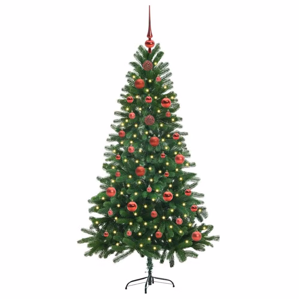 Berkfield Home Green Christmas Tree with 150 LEDs and Stand, Height: 150 cm – 3