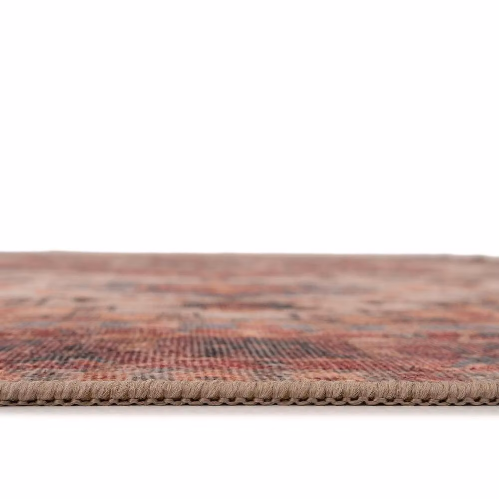 Kukoon Scarlet Distressed Soft Pile Area Rug in Red, W: 200 cm, D: 290 cm – 5