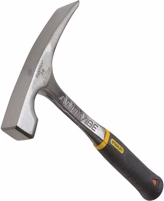 Stanley Fatmax Antivibe Forged Steel Brick Hammer, 567g, Silver and Multicolour
