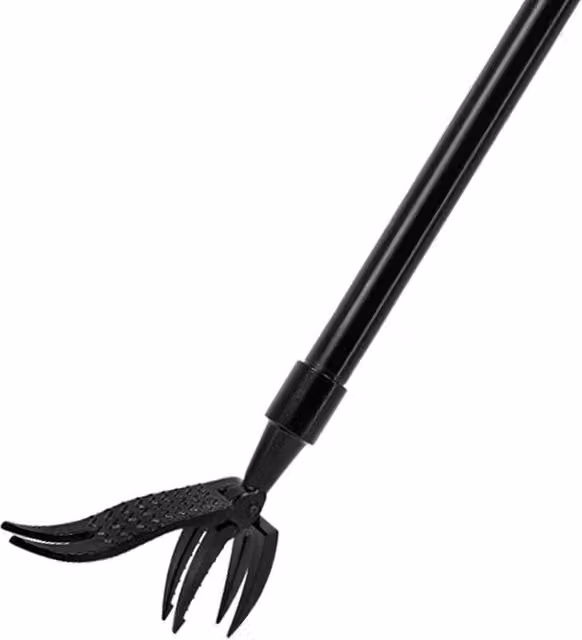 FLAVORA Lazy Weeder Stand Up Weeding Tool with 95cm Long Handle in Black – 1
