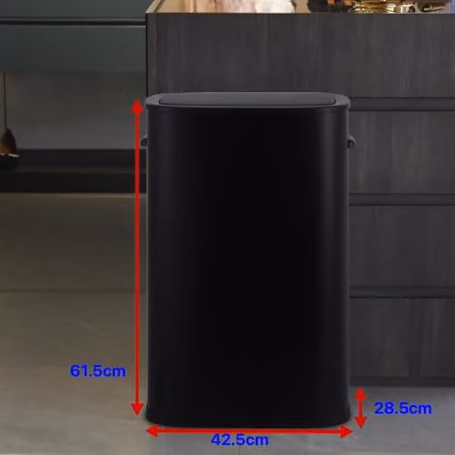 Hygrad Built to Survive 55 Litre Motion Sensor Electric Kitchen Bin in Black, W: 42.5 cm, D: 28.5 cm, H: 61.5 cm – 8