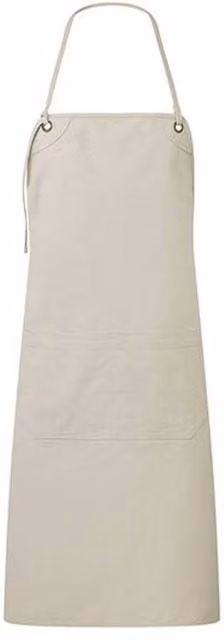 Premier Artisan's Choice Canvas Double Pocket Bib Apron in Beige