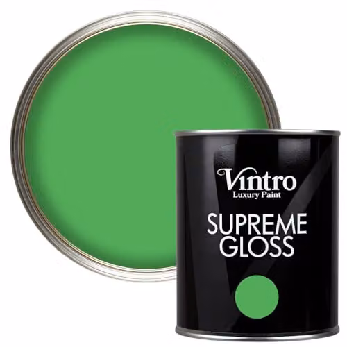 Vintro High Gloss Water Based Interior and Exterior Paint for Wood and Walls, Green Rainforest, 1 l