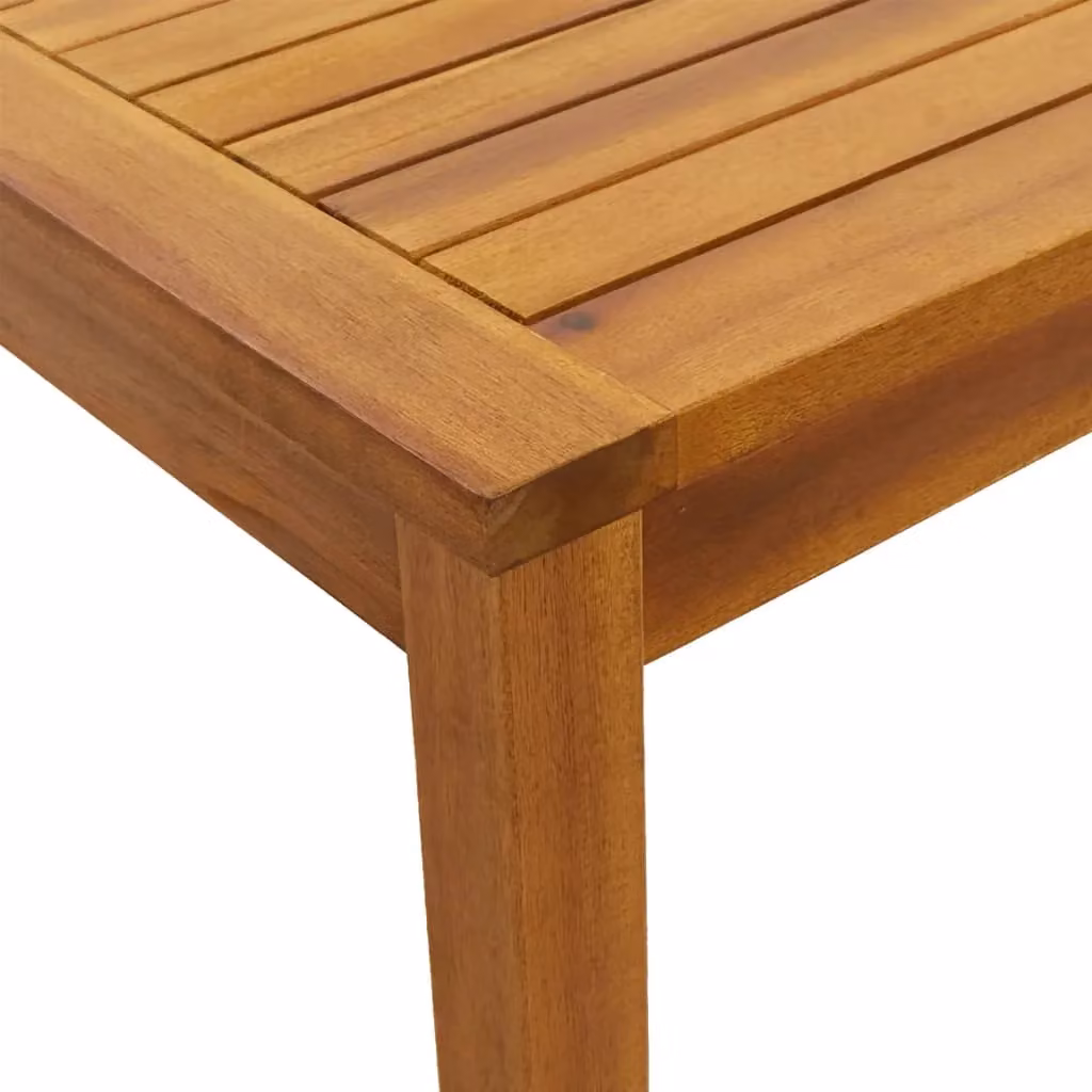 Berkfield Home Garden Table in Brown Solid Acacia Wood W/D/H: 110 x 55 x 67 cm – 4