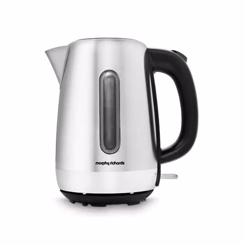 Morphy Richards Equip Kettle in Silver, 1.7 l, with Removable Limescale Filter and Stainless Steel Case – 1