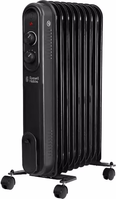Russell Hobbs 2000W 9 Fin Oil Filled Radiator RHOFR9004 Black – 1