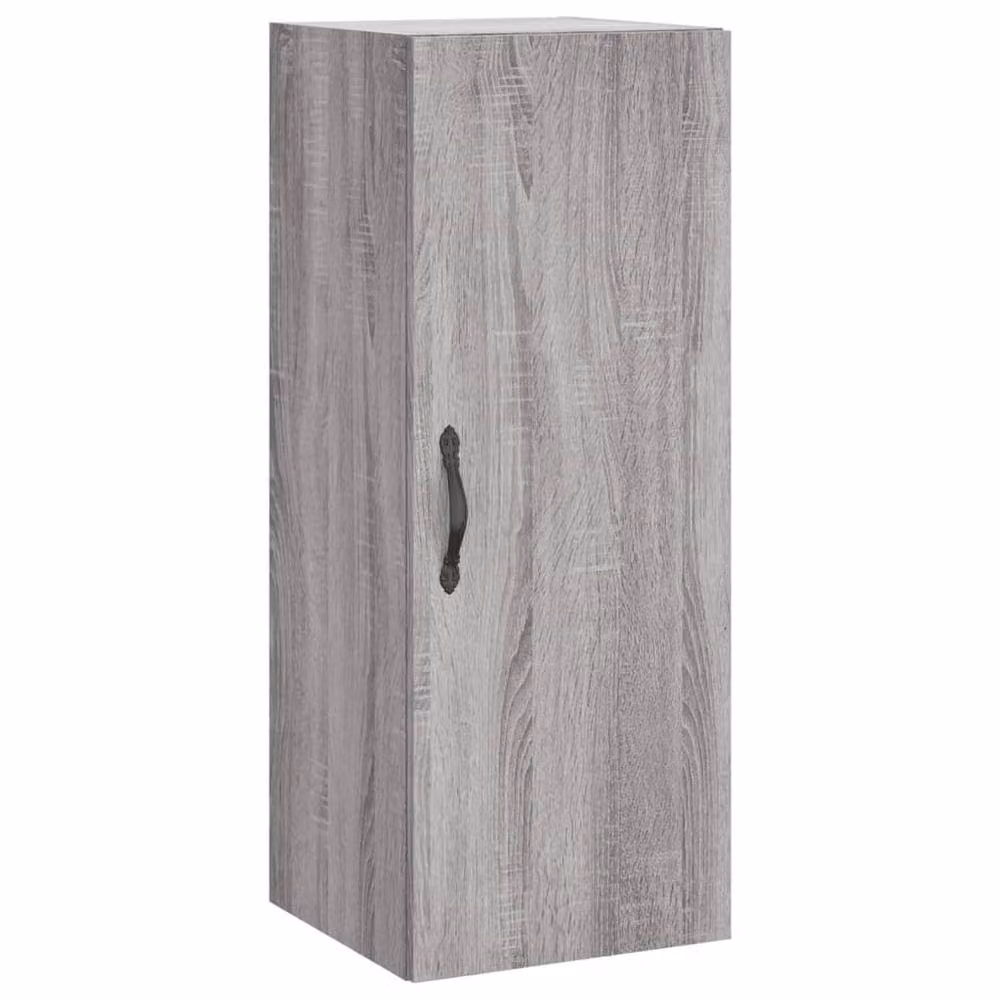 Berkfield Home Grey Sonoma Highboard with Hinged Doors and Internal Shelves, W/D/H: 34.5 x 34.0 x 180.0 cm – 3