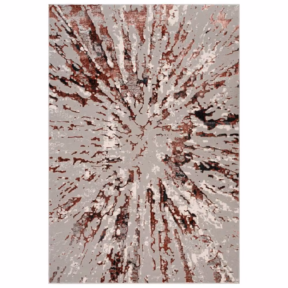 Smart Living Shimmer Sunset Modern Abstract Rug in Pink, W/D: 120 x 170 cm – 2