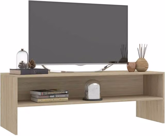 Berkfield Home TV Cabinet in Sonoma Oak, W/D/H: 120 x 40 x 40 cm – 1