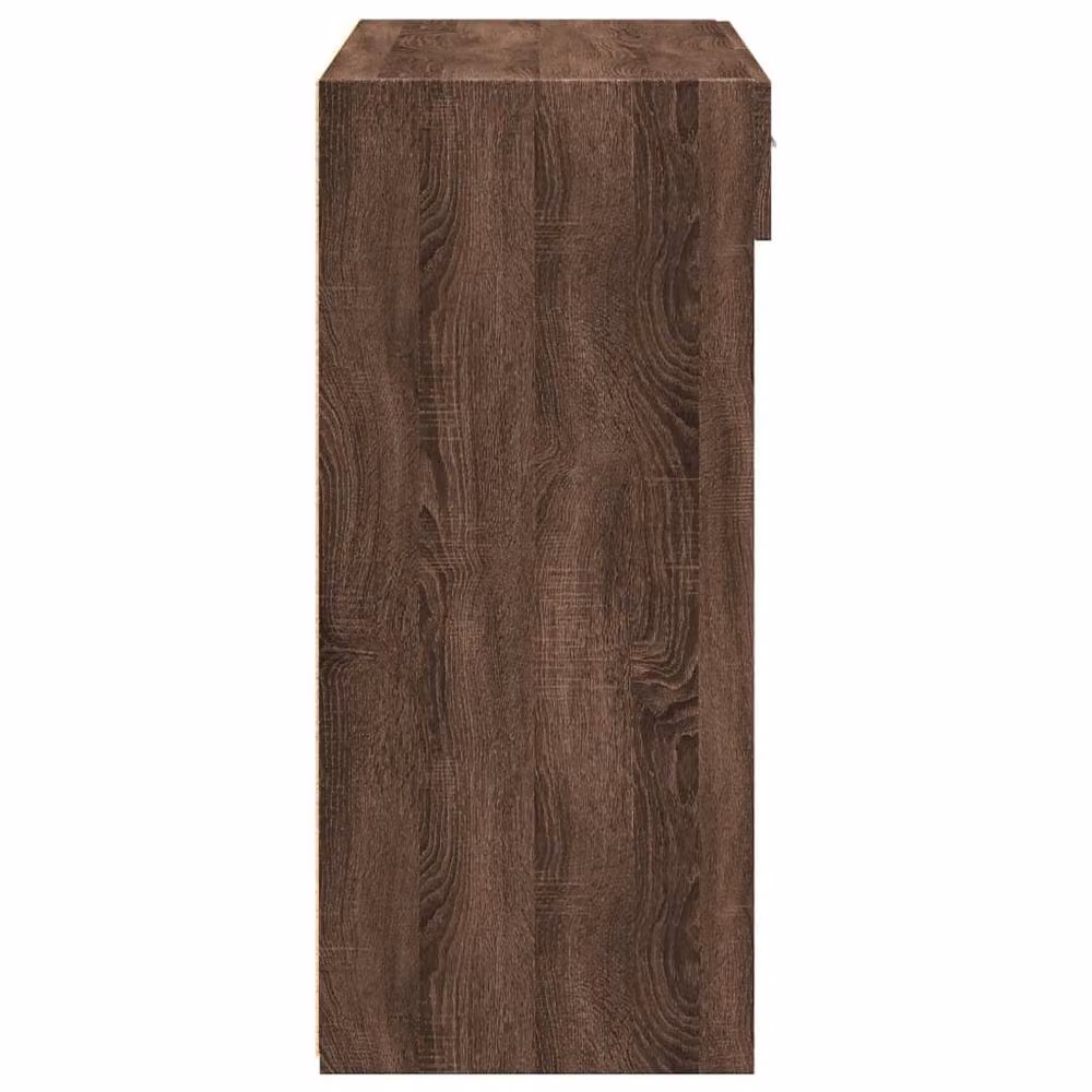 Berkfield Home Brown Oak Sideboard, W: 80 cm, D: 42.5 cm, H: 93 cm – 4