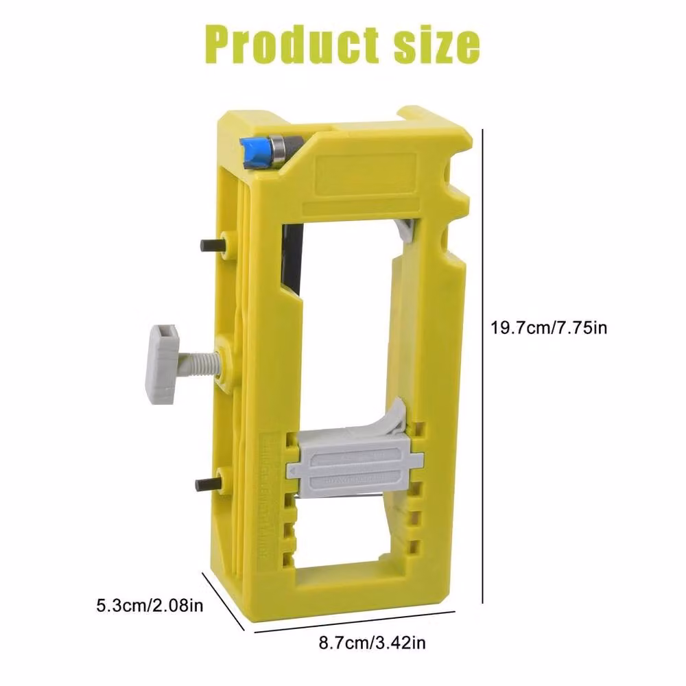 PAWNORA Door Hinge Routing Jig in Yellow – 2