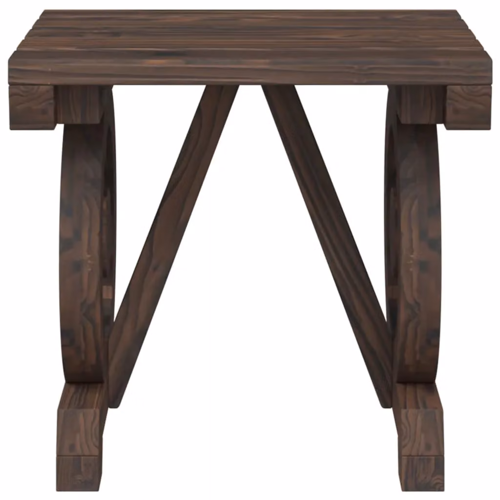 Berkfield Home Garden Footstools, Set of 2, Brown Solid Wood Fir – 4