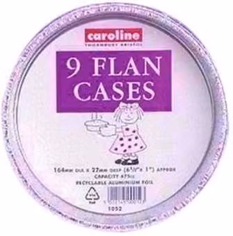 Caroline Silver Uncoated Aluminium Round Tart Tin (Pack of 9)