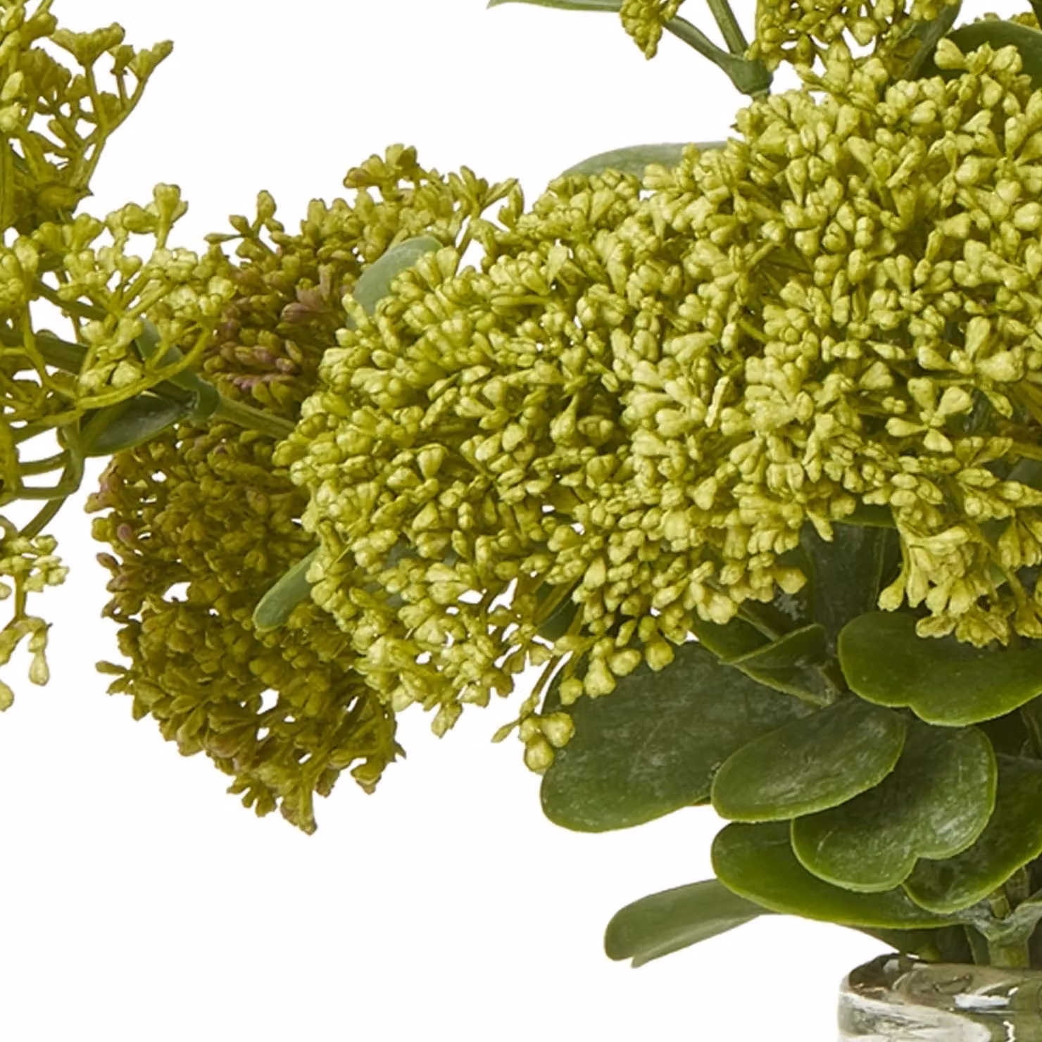 Hill Interiors Green Sedum Artificial Flower Spray – 3