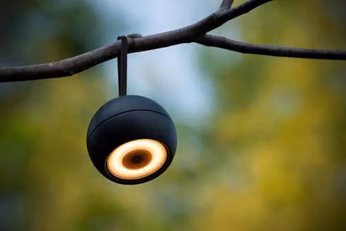 Lucide LUNEX Modern Dimmable LED Outdoor Wall Light, Black, IP54 Rated for Garden and Terrace, L 10.2 cm – 2