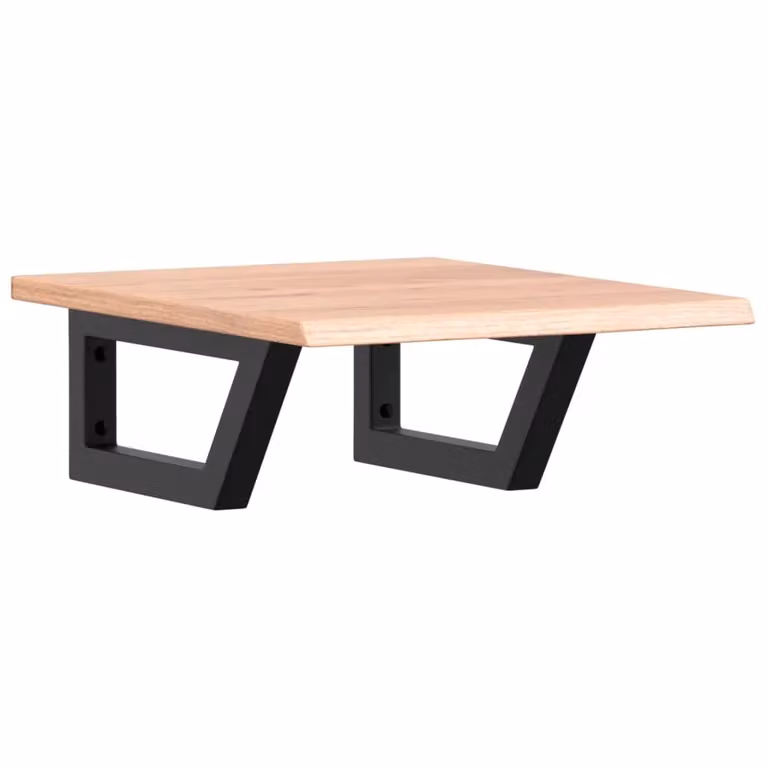 Berkfield Home Wall Mounted Basin Shelf in Brown Oak and Steel
