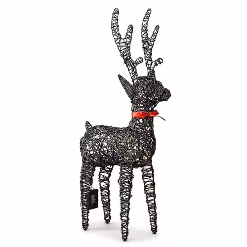 Samuel Alexander Light up Brown Christmas Reindeer with 100 Warm White LEDs, H 90 cm x W 18 cm x D 18 cm – 5