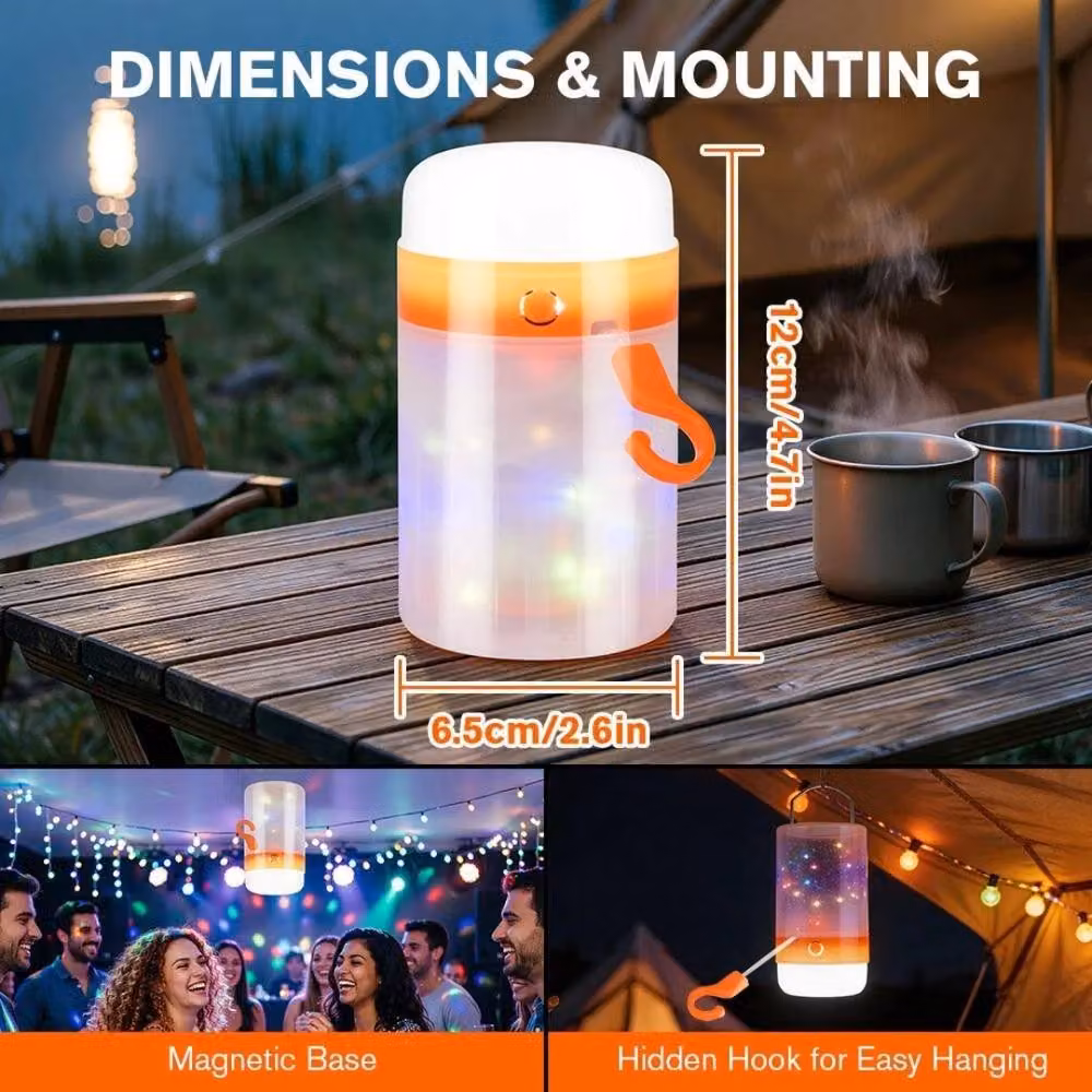 Kelvenix USB Rechargeable Portable LED Camping Lantern in White – 2