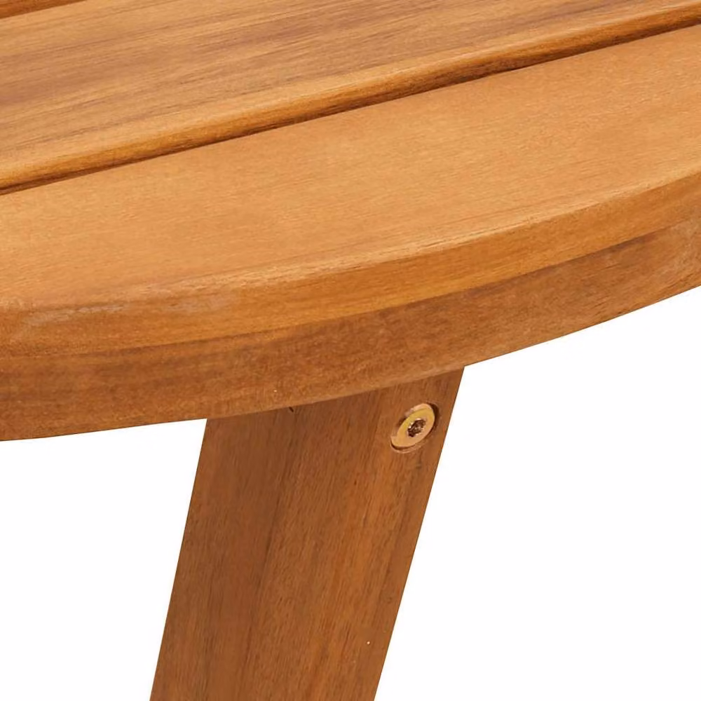 Berkfield Home Beautiful Oval Garden Dining Table in Brown Solid Oiled Acacia Wood, W/D/H: 200 x 90 x 75 cm – 3